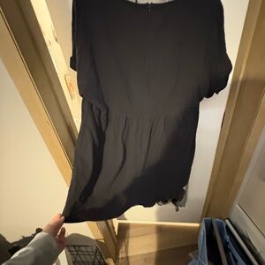 Black Short Sleeve romper
